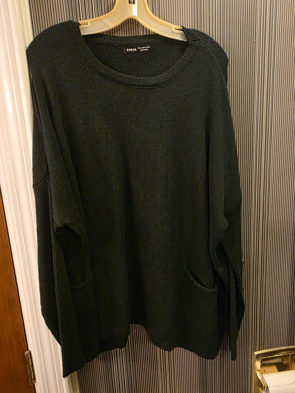 SHEIN Dark Green Oversized Women's Sweater